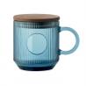 Glazen mok met ribbels 300ml Vitrio mug