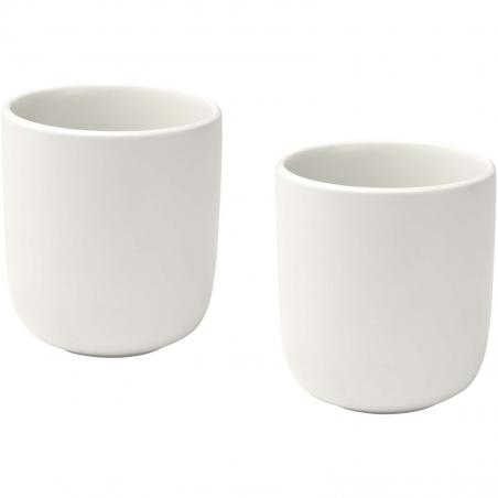 Male keramische bekers van 200 ml, set van 2 