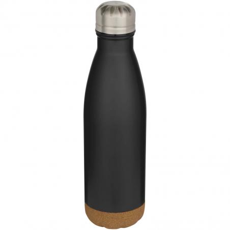 Cove 500 ml dubbelwandige vacuüm geïsoleerde roestvrijstalen waterfles met kurkdetails 