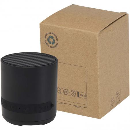 Hunor draadloze speaker van 3 W van gerecycled plastic 