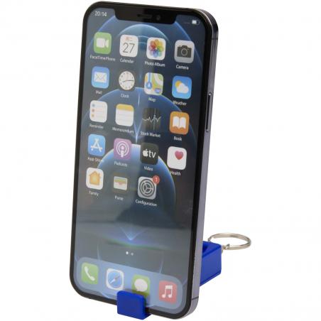 Aggia telefoonstandaard van bamboe met fidgetspeeltje van gerecycled plastic 