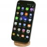 Alcor opvouwbare magnetische telefoonstandaard van gerecycled plastic met bamboedetails 