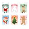 Set van zes bladen met kerstfiguren en 3 bladen stickers Glimn
