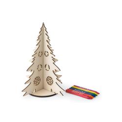 Inklapbare houten kerstboom...