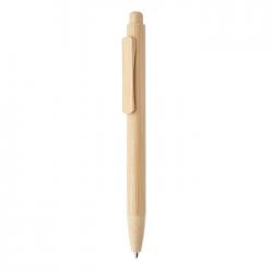 Bamboo balpen met drukknop...