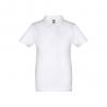 Kinderpolo met korte mouwen unisex. Witte kleur. Wit. 2 Thc adam kids wh ii