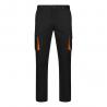 Tweekleurige stretchbroek met meerdere zakken 240gm² van katoen 46% eme 38% en polyester 16% Vl fides