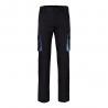 Tweekleurige stretchbroek met meerdere zakken 240gm² van katoen 46% eme 38% en polyester 16% Vl fides