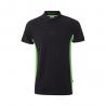 Tweekleurige piqué polo 180gm² korte mouw van katoen 60% en polyester 40% Vl supay