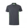 Tweekleurige piqué polo 180gm² korte mouw van katoen 60% en polyester 40% Vl supay