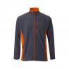 Tweekleurig fleecejack 220gm² van polyester 100% Vl geras