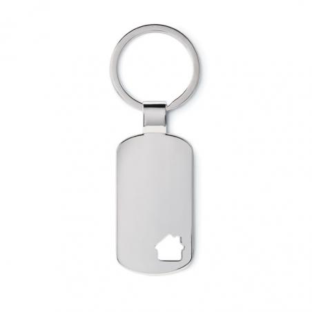 Metalen sleutelhanger, huisje House key