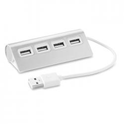 Usb hub 4 poorten Aluhub
