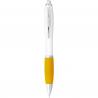 Nash balpen met witte houder en gekleurde grip (zwarte inkt) 