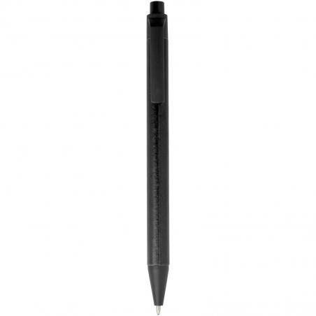 Chartik monochromatische balpen van gerecycled papier met matte afwerking (zwarte inkt) 