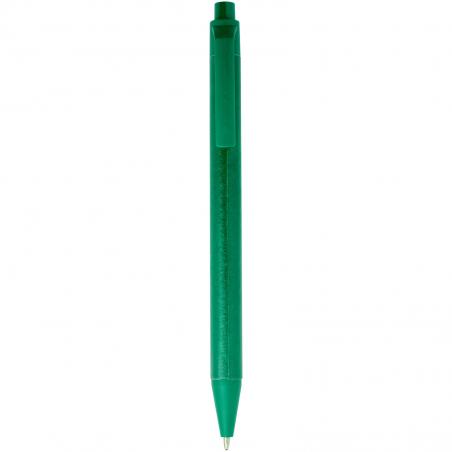 Chartik monochromatische balpen van gerecycled papier met matte afwerking (zwarte inkt) 