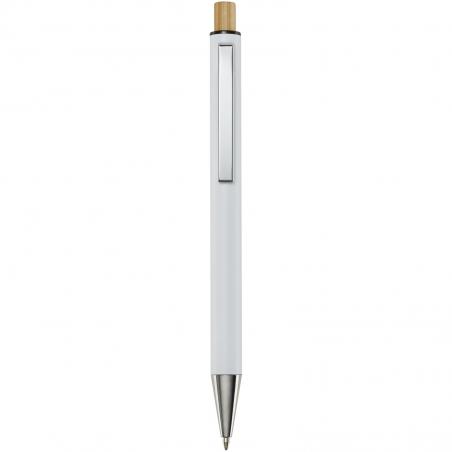 Cyrus balpen van gerecycled aluminium (zwarte inkt) 