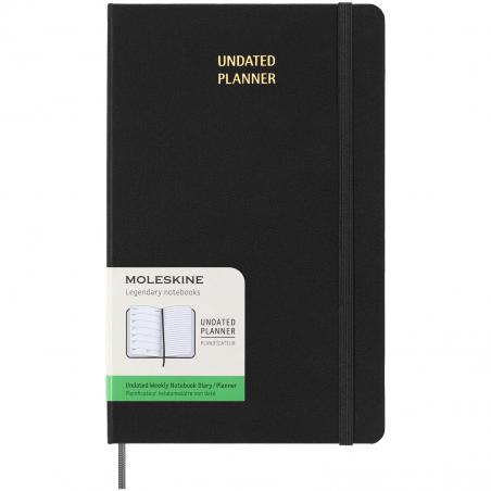 Moleskine ongedateerde weekplanner met harde kaft L 