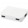 Gaia 4 poorts USB hub met uitgangen voor USB-A en Type-C en dubbele ingang van gerecycled plastic 