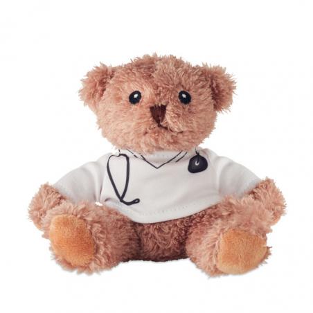 Pluche teddybeer dokter Doc