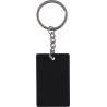 Recyclede roestvrijstalen rechthoekige sleutelhanger Jax