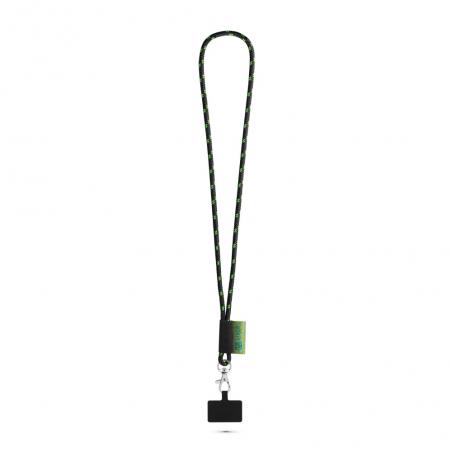 Set lanyard nautic lang ø 7 mm met 9 mm karabijnhaak en houder voor mobiele telefoon Stafford