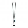 Set lanyard nautic lang ø 7 mm met 9 mm karabijnhaak en houder voor mobiele telefoon Stafford