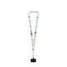 Set lanyard sublimation long ii 20 mm van gerecycled polyester 100% rpet met 20 mm karabijnhaak en telefoonhouder Epsom