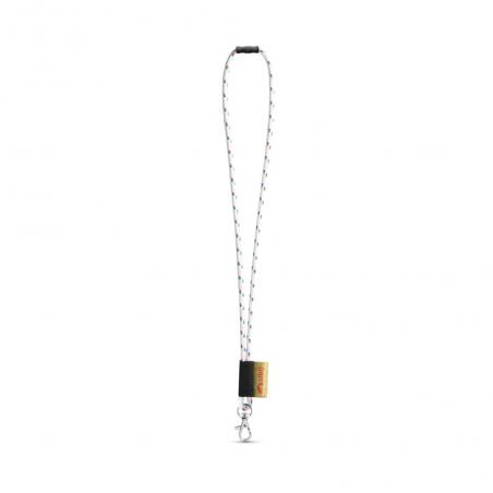 Set lanyard nautic lang ø 7 mm met 9 mm karabijnhaak en ø 7 mm veiligheidssluiting Mansfield