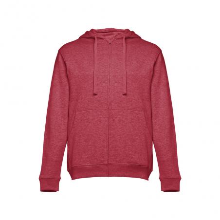 Sweater voor heren in katoen en polyester. Heide rood Thc amsterdam ii