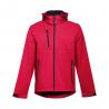 Softshell herenjack van polyester en elastaan. Rood. S Thc zagreb ii