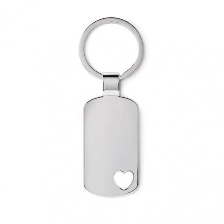 Metalen sleutelhanger, hartje Corazon