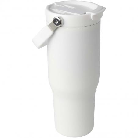 Bronx 900 ml RCS gecertificeerde, vacuüm geïsoleerde beker van gerecycled roestvrij staal en koper met deksel met dubbele fun 