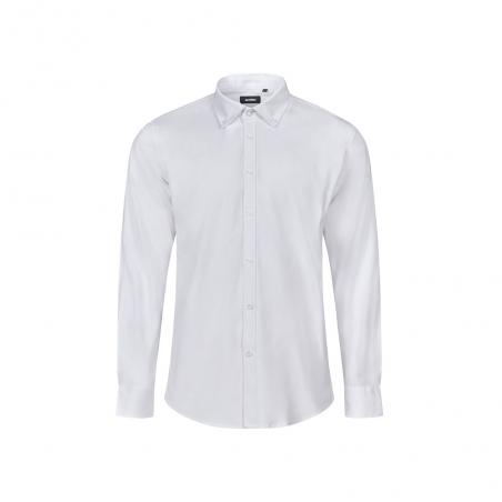 Oxford overhemd voor heren 180 gm² van katoen 50% polyester 45% en elastaan ​​5% Vl prithvi man