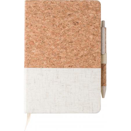 Kurk en linnen notitieboek met pen Kenzo