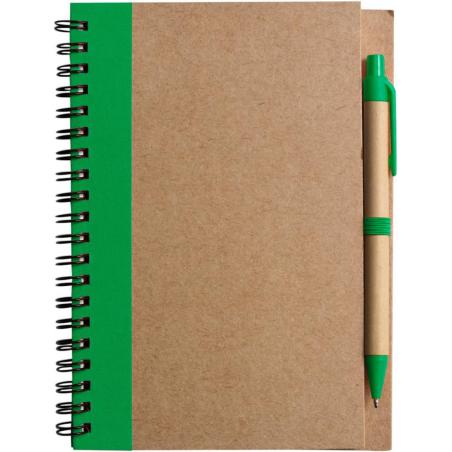Notitieboek Stella | Gerecycled karton | Gelinieerd | Balpen