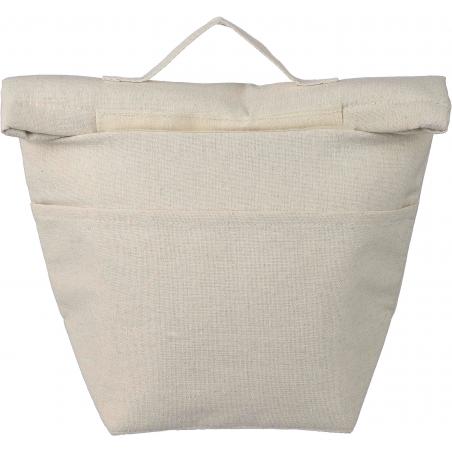 Gerecycled katoen (220 gsm) rolltop koeltas Faith
