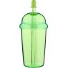 rPet Drinkbeker met rietje Glow 500 ml