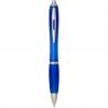 Nash balpen van RCS gerecycled plastic met gekleurde behuizing en grip (blauwe inkt) 