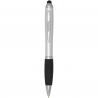 Nash RCS balpen met stylus van gerecycled plastic met gekleurde behuizing en zwarte grip (zwarte inkt) 
