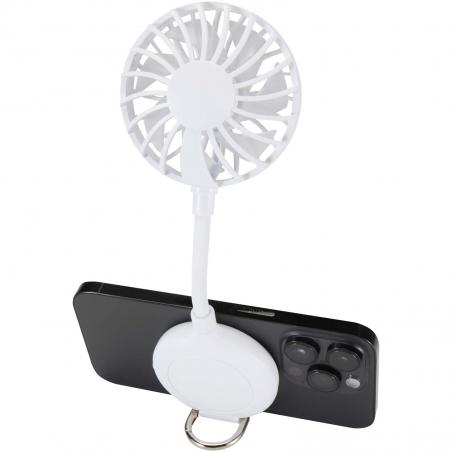 Ventio draagbare ventilator van gerecycled plastic met magneet 