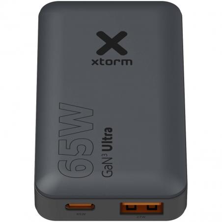 Xtorm snellader voor op reis van 65 W met kabel en reisetui 
