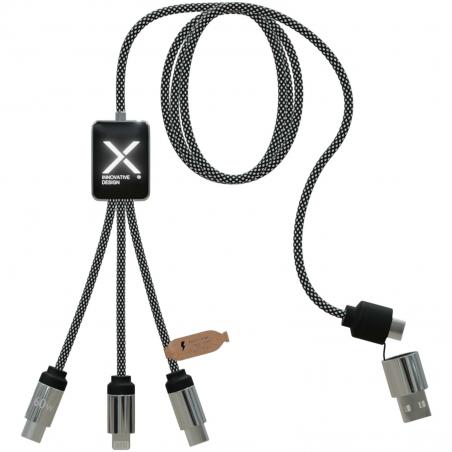 SCX.design c33 60 W Type-C oplaadkabel met dubbel verlicht logo 