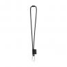 Set lanyard nautic long ø 7 mm met 55 mm dvormige karabijnhaak en ø 7 mm veiligheidssluiting 