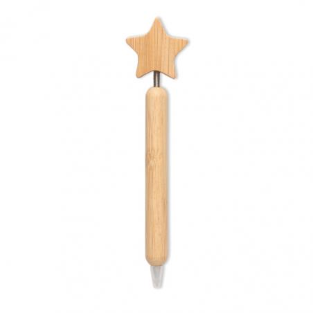 Bamboe balpen ster detail Starpen