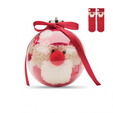 Kerstman sokken balornament Snug m