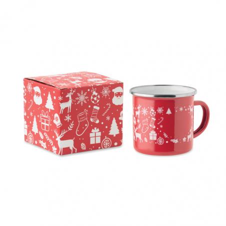 Kerst emaille mok 300ml Seasomel