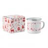Kerst emaille mok 300ml Seasomel