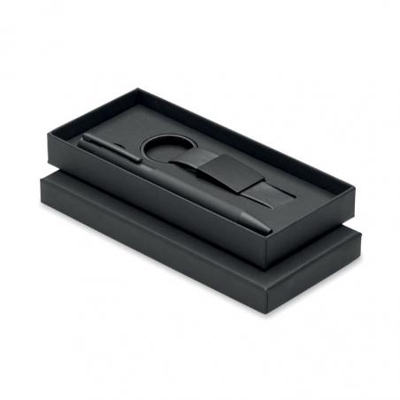 Balpen en sleutelhangerset pu Escri set