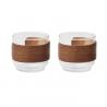 Koffieglazen set walnoot greep Bogota set